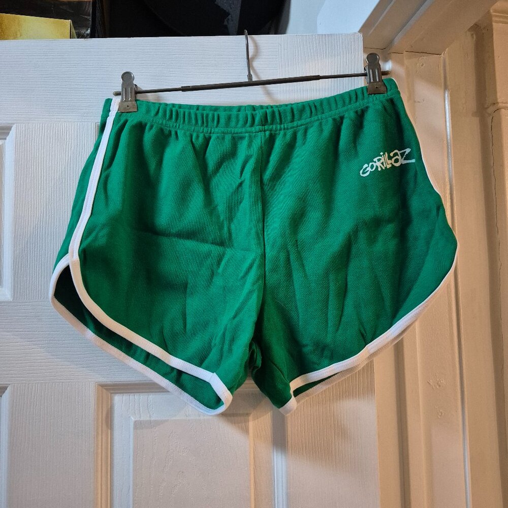 GORILLAZ GREEN GYM SHORTS UNISEX SIZE XL